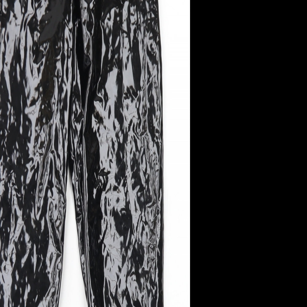 Womens UK Size 10 Stylewise Regular Fit  Black Trousers