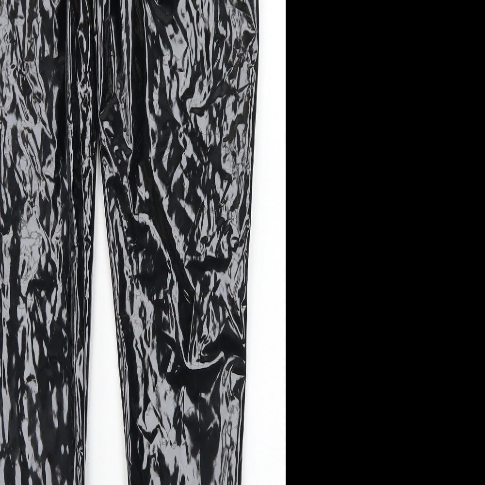 Womens UK Size 10 Stylewise Regular Fit  Black Trousers