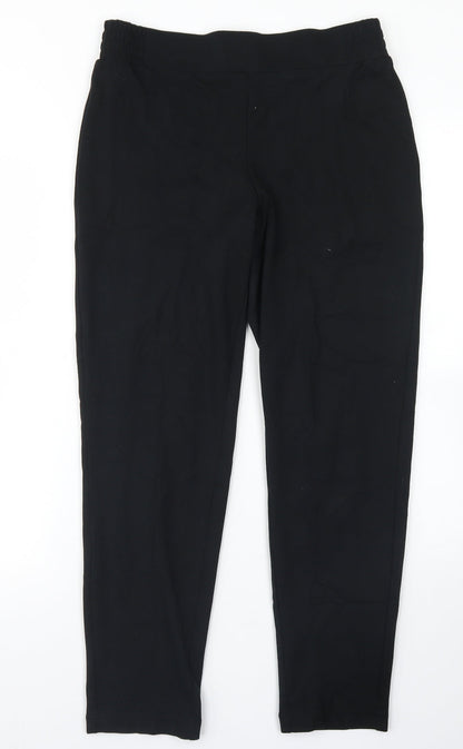 TU Womens Black  Viscose Dress Pants Trousers Size 10 L25 in Regular