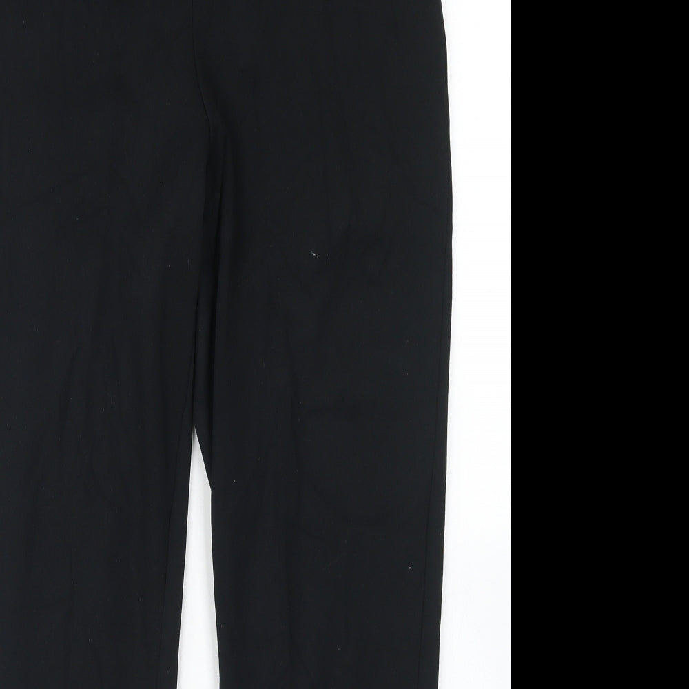 TU Womens Black  Viscose Dress Pants Trousers Size 10 L25 in Regular