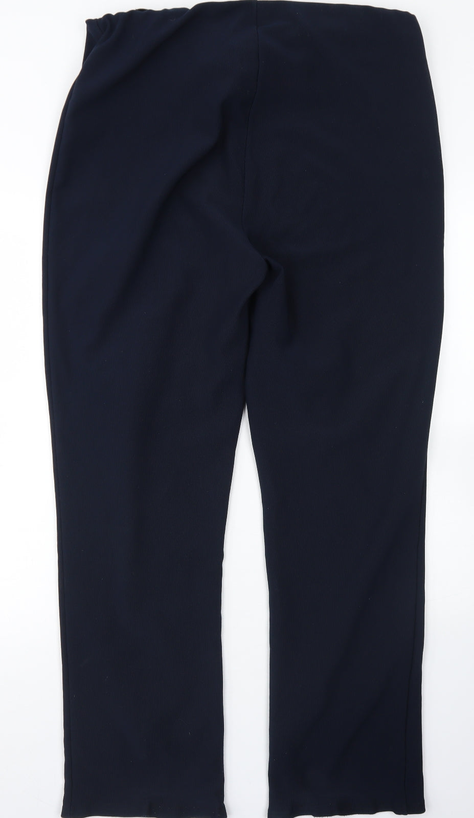 Womens UK Size 20 Preworn Regular Fit Dress Pants Blue Trousers
