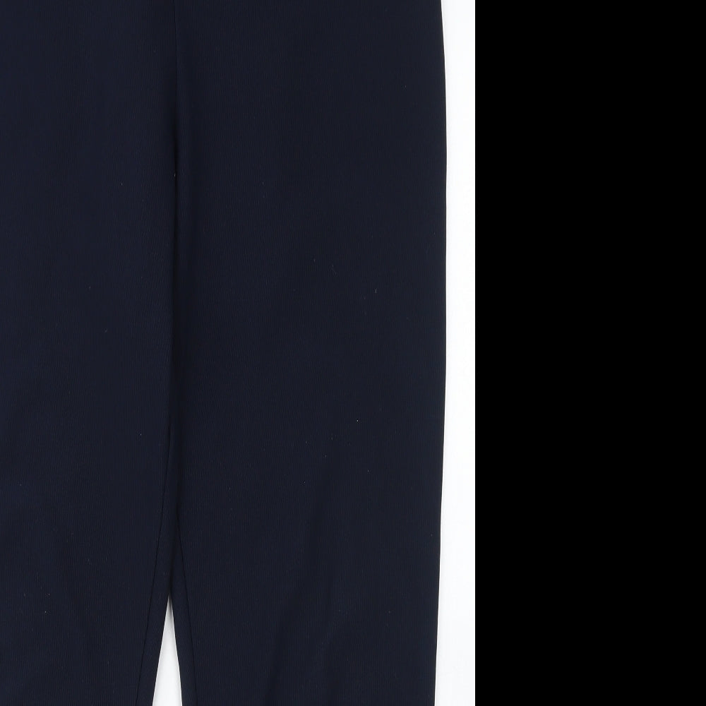 Womens UK Size 20 Preworn Regular Fit Dress Pants Blue Trousers