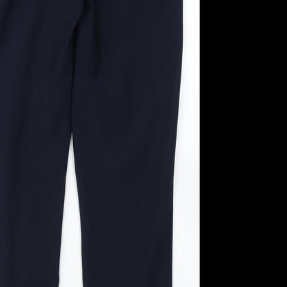 Womens UK Size 20 Preworn Regular Fit Dress Pants Blue Trousers