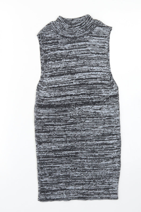 Womens UK Size 10 New Look Blue Vest Jumper