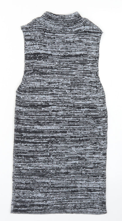 Womens UK Size 10 New Look Blue Vest Jumper