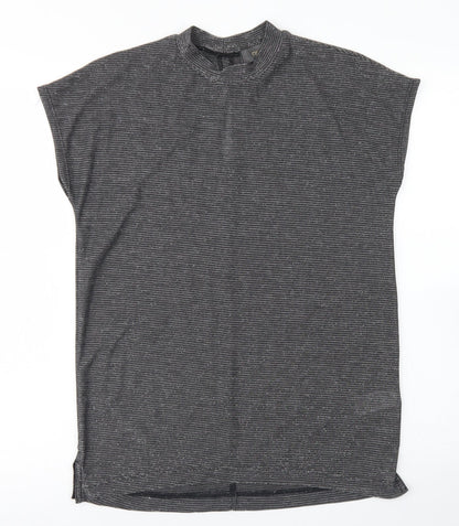 Womens UK Size 6 NEXT Silver Basic T-Shirt