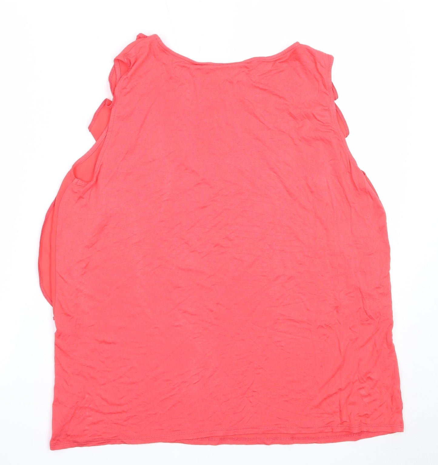 Womens UK Size 16 Wallis Pink Basic Tank