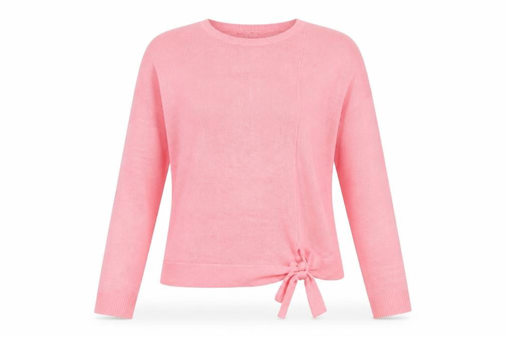 ESPRIT Womens Pink Round Neck  Acrylic Pullover Jumper Size S