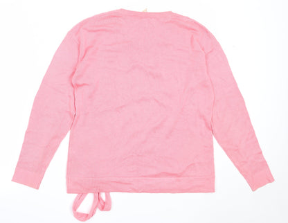 Womens UK Size S Esprit Pink Pullover Jumper