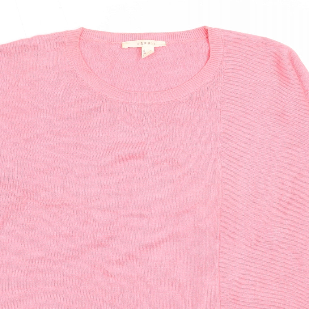 Womens UK Size S Esprit Pink Pullover Jumper