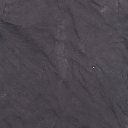 F&F Boys Grey  Cotton Basic T-Shirt Size 7-8 Years Collared