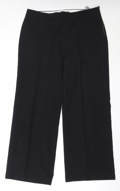 Womens UK Size 14 Marks and Spencer Regular Fit  Black Trousers