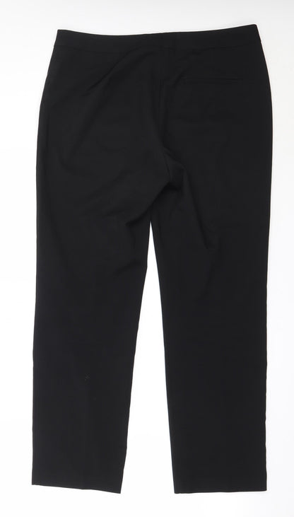 Womens UK Size 14 Papaya Regular Fit  Black Trousers