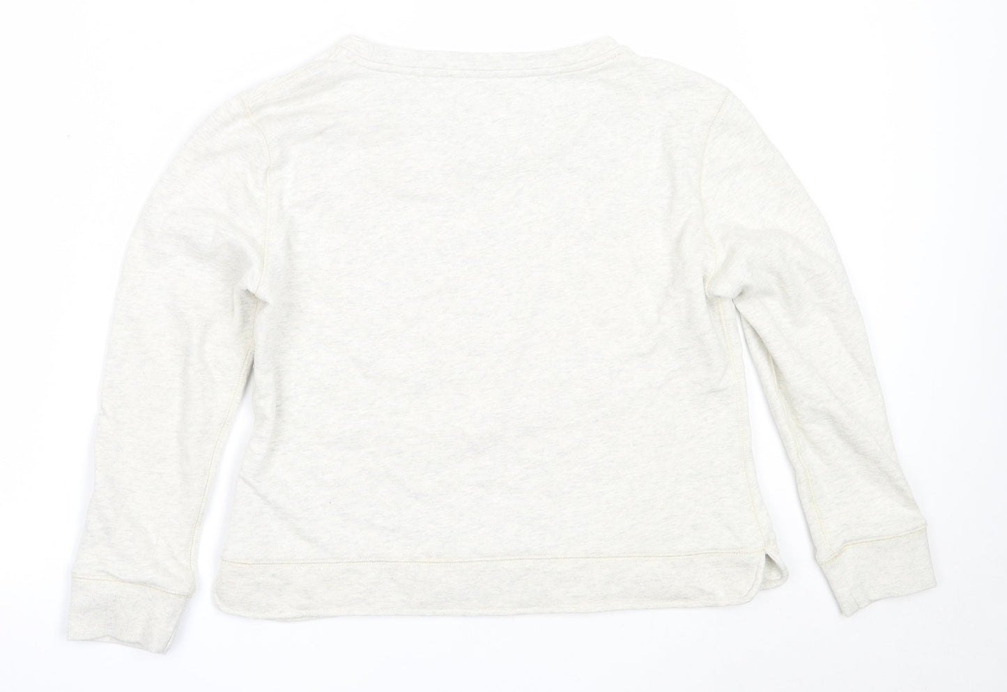 Rupert & Buckley Womens Grey  Cotton Pullover Sweatshirt Size 14