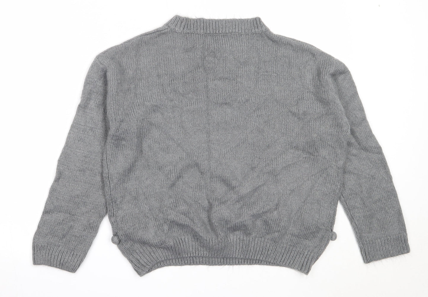 Womens UK Size 16 Studio Grey Pullover Jumper