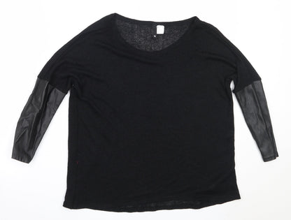 Womens UK Size S H&M Black Pullover Jumper