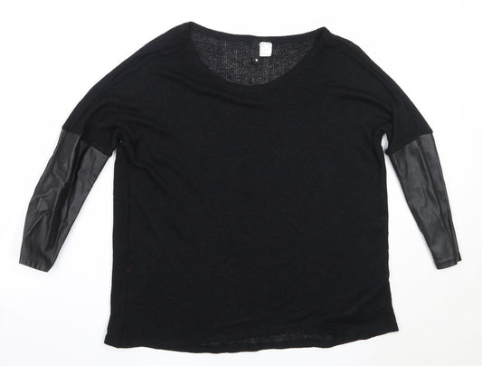 Womens UK Size S H&M Black Pullover Jumper