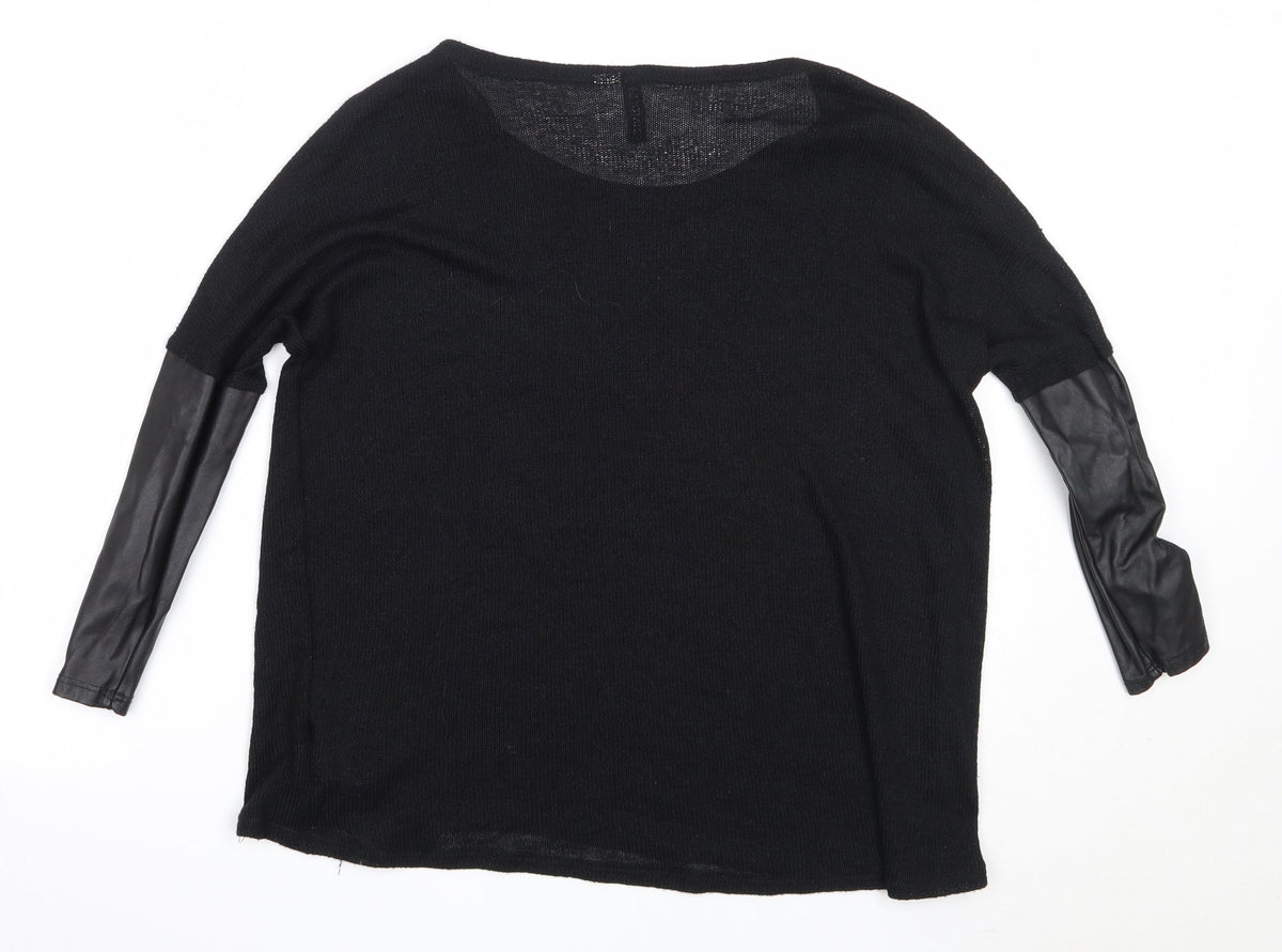 Womens UK Size S H&M Black Pullover Jumper