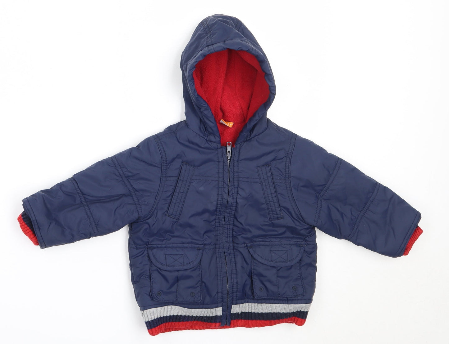 MINIMODE Boys Blue   Basic Coat Coat Size 6-9 Months