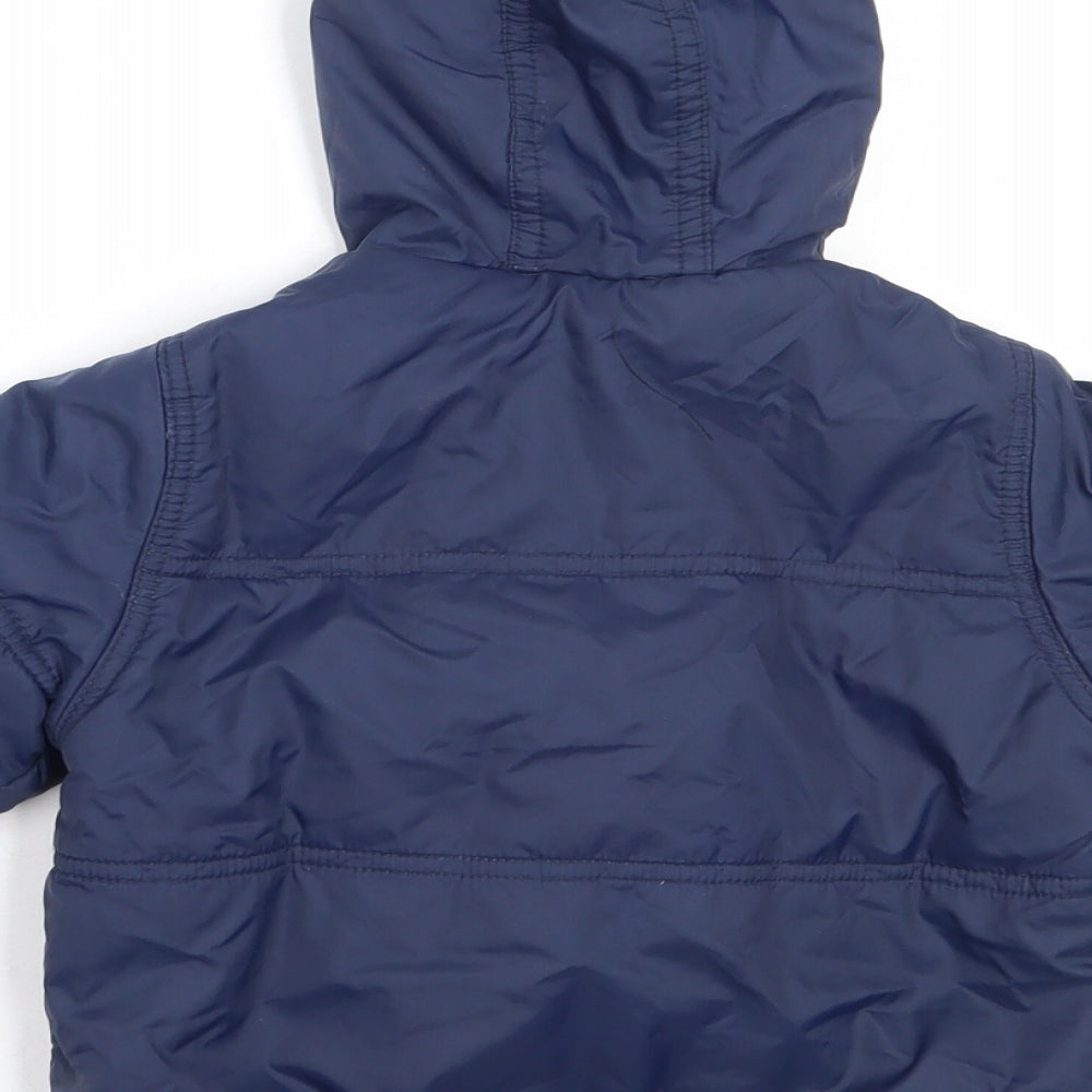 MINIMODE Boys Blue   Basic Coat Coat Size 6-9 Months