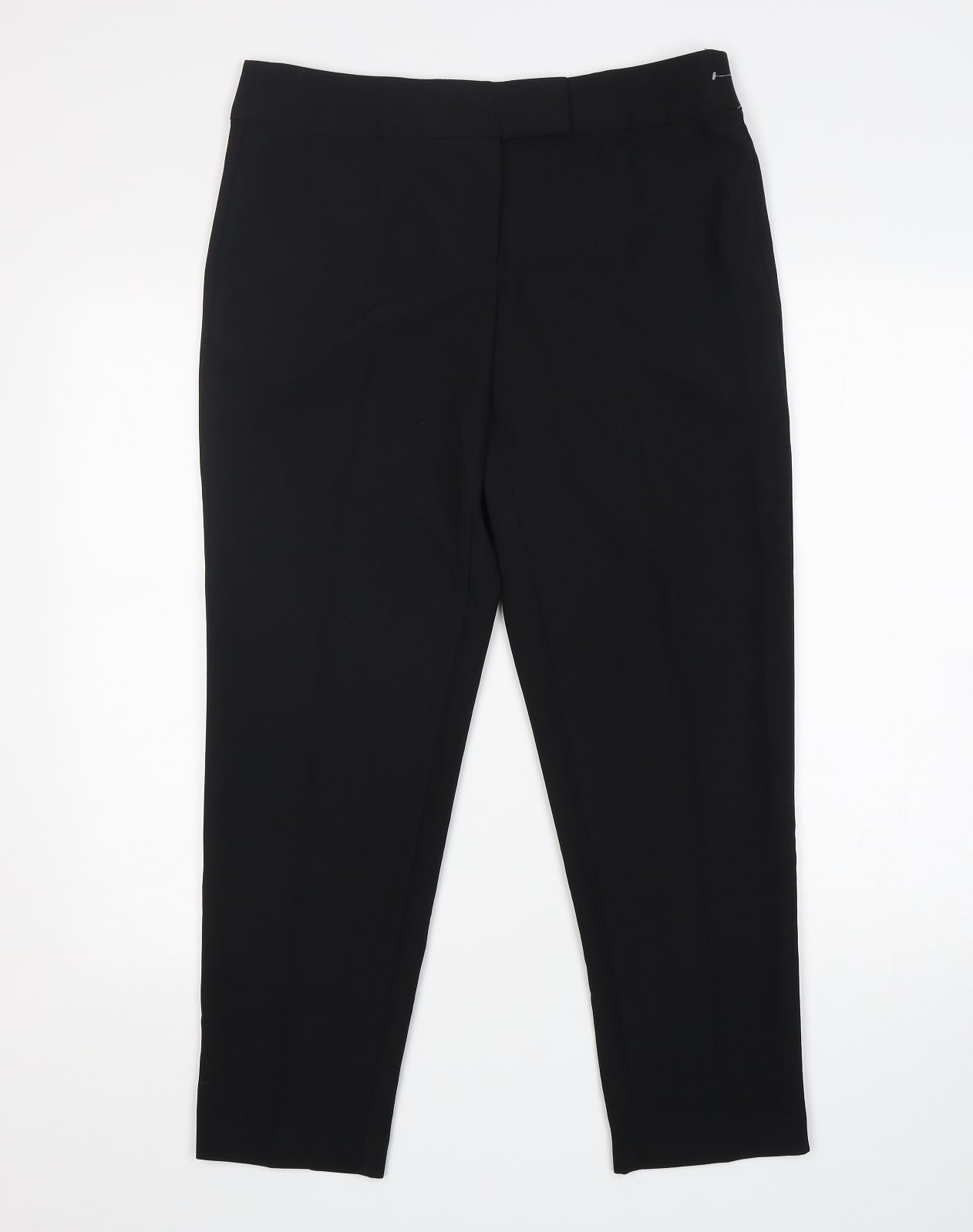 George Womens Black  Polyester Trousers  Size 12 L28 in Regular