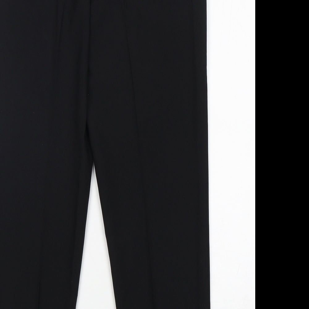 George Womens Black  Polyester Trousers  Size 12 L28 in Regular