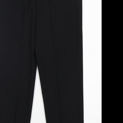 George Womens Black  Polyester Trousers  Size 12 L28 in Regular