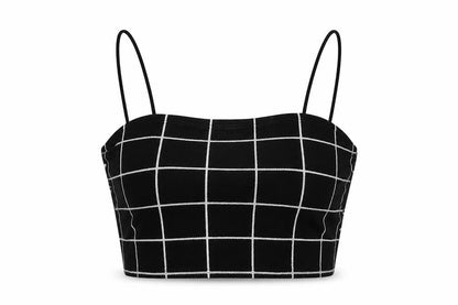 Womens UK Size M Shein Black Cropped Tank