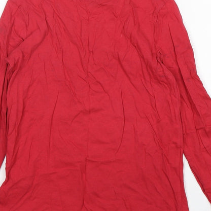 Gap Girls Red  Cotton Basic T-Shirt Size 12-13 Years Round Neck