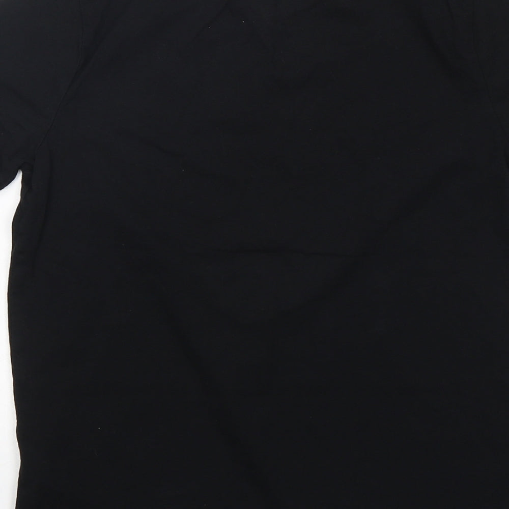 Primark Boys Black  Cotton Basic T-Shirt Size M Round Neck  - Fortnite