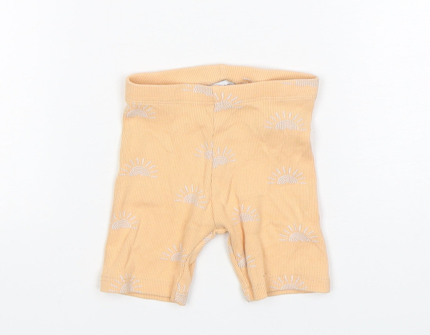Primark Baby Orange  Cotton Capri Leggings Size 9-12 Months   - Biker Shorts