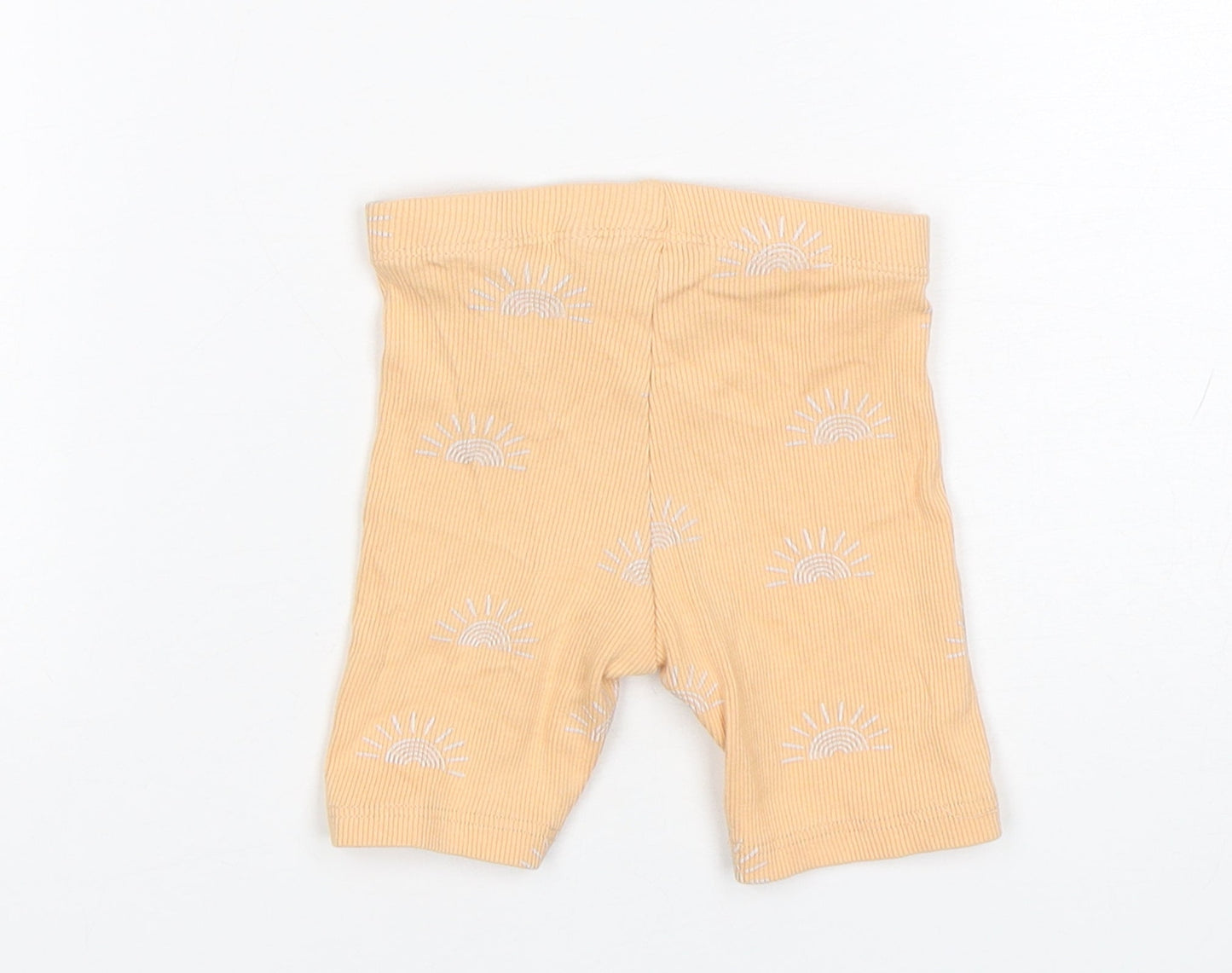 Primark Baby Orange  Cotton Capri Leggings Size 9-12 Months   - Biker Shorts