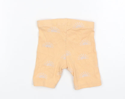 Primark Baby Orange  Cotton Capri Leggings Size 9-12 Months   - Biker Shorts