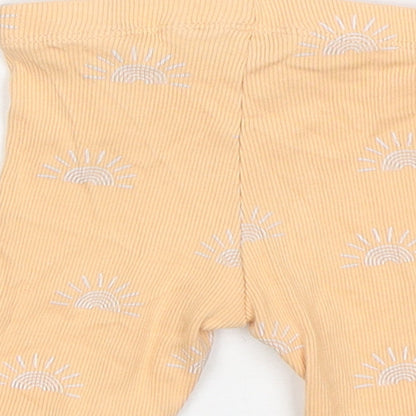 Primark Baby Orange  Cotton Capri Leggings Size 9-12 Months   - Biker Shorts