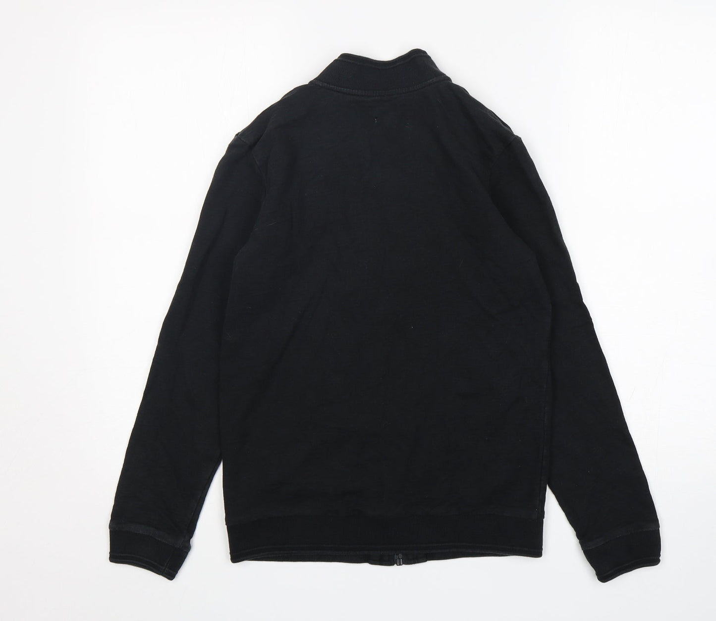 Bluezoo Boys Black  Cotton Full Zip Sweatshirt Size 11-12 Years