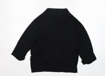 Womens UK Size L M&Co Black Cardigan Jumper