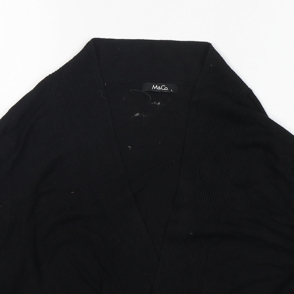 Womens UK Size L M&Co Black Cardigan Jumper