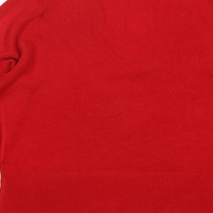 Womens UK Size M Sarah Hamilton Red Pullover Jumper