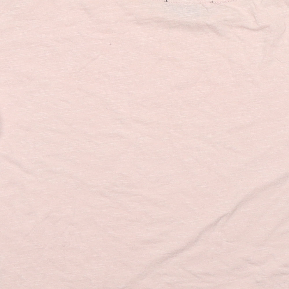 Womens UK Size 8 New Look Pink Basic T-Shirt