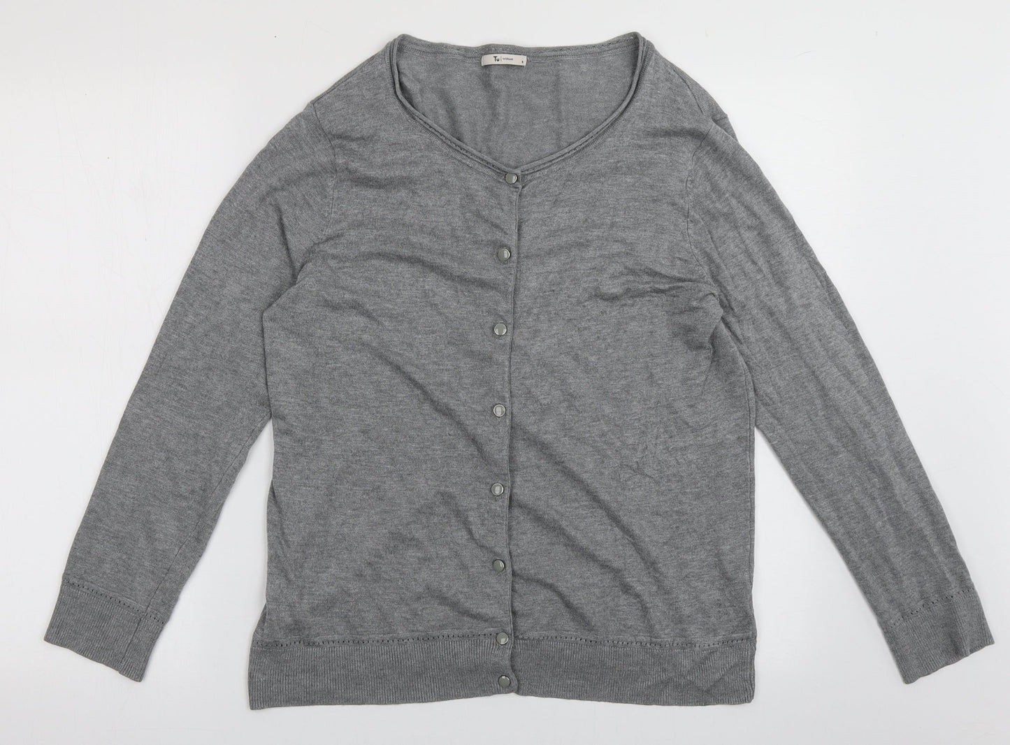 Womens UK Size 16 sainsburys Grey Cardigan Jumper