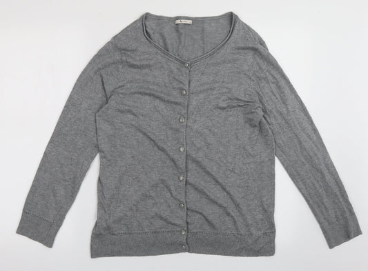 Womens UK Size 16 sainsburys Grey Cardigan Jumper