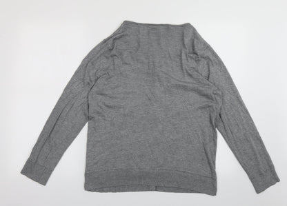 Womens UK Size 16 sainsburys Grey Cardigan Jumper