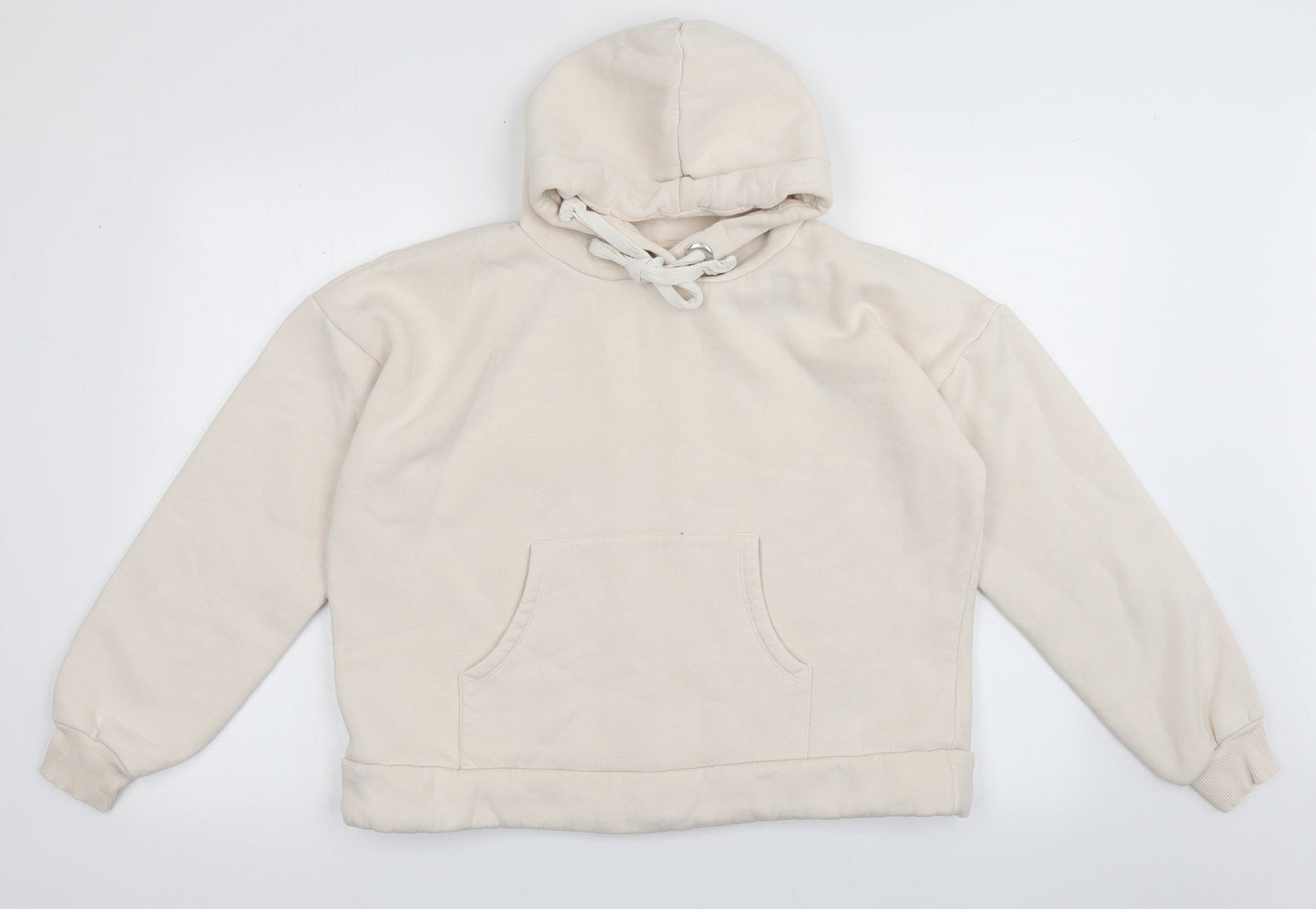Chelsea peers Womens Beige  Cotton Pullover Hoodie Size M  Pullover