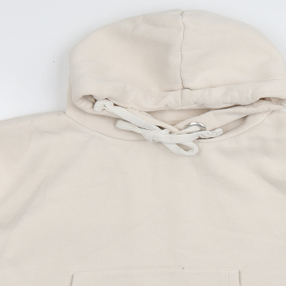 Chelsea peers Womens Beige  Cotton Pullover Hoodie Size M  Pullover