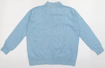 Womens UK Size S Marks and Spencer Blue Pullover Sweatshirt