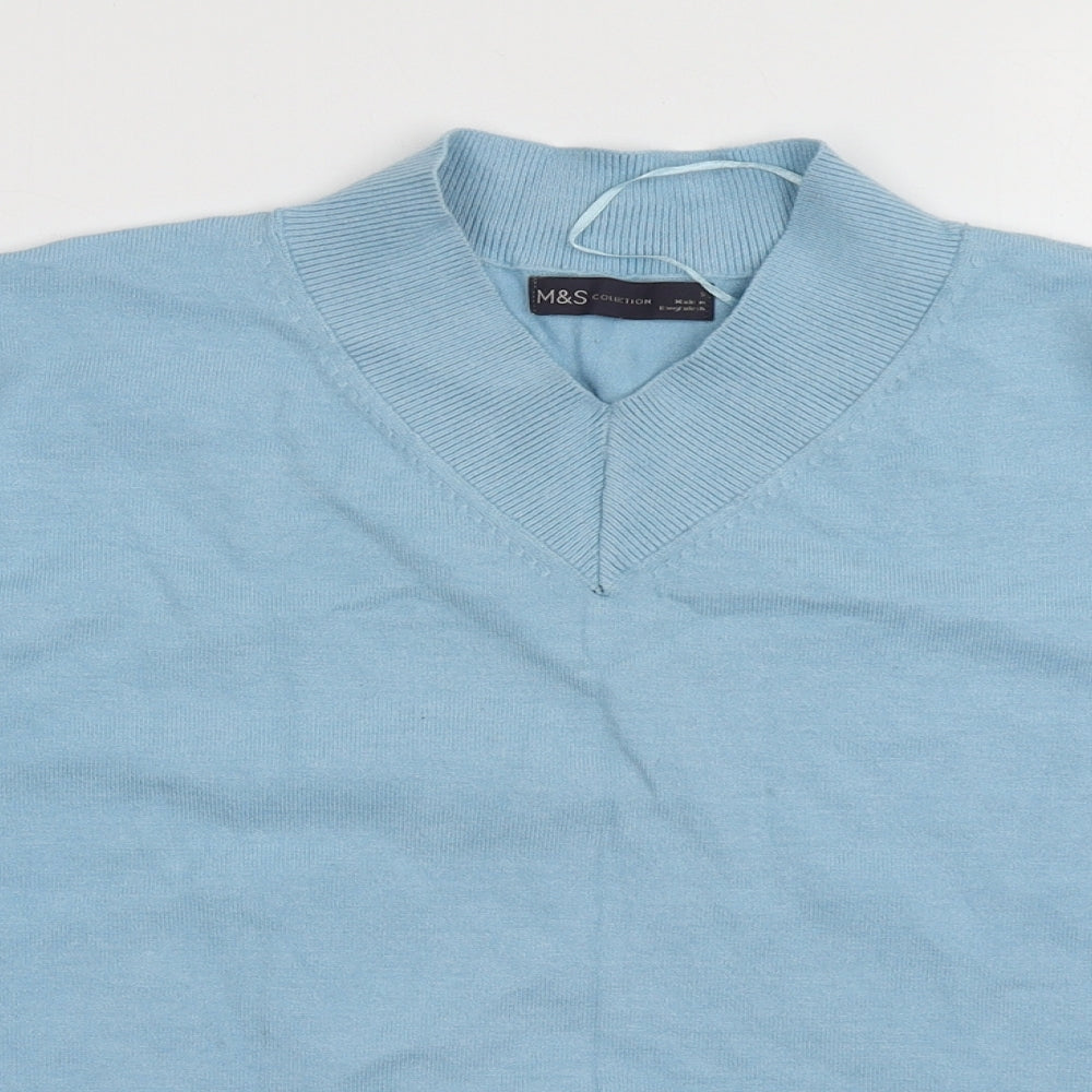 Womens UK Size S Marks and Spencer Blue Pullover Sweatshirt