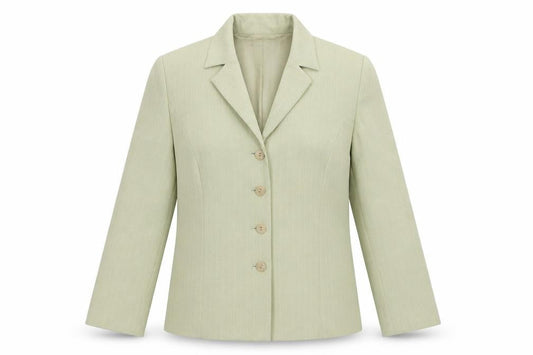 Front view of Gold by Michael H women’s gold jacket blazer, size UK 12, button