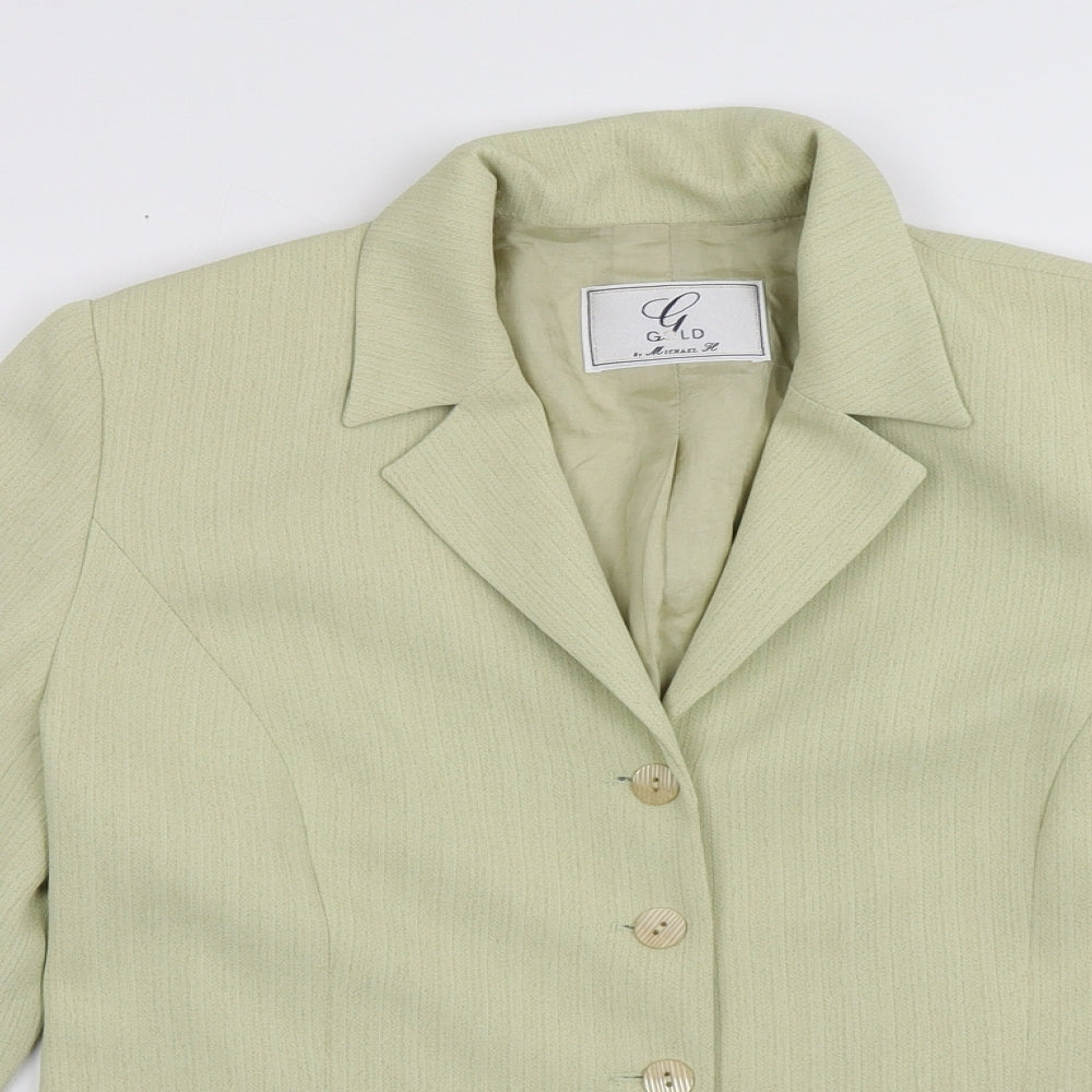 Womens UK Size 12 Gold by Michael H Gold Jacket