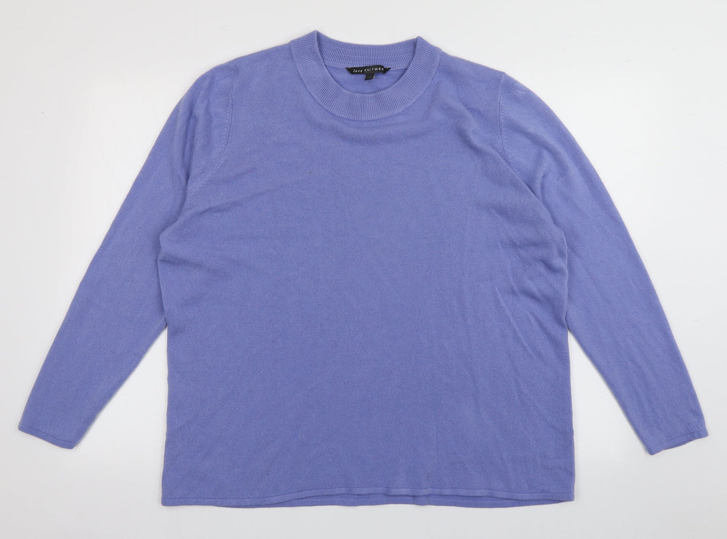 Womens UK Size 22 bonmarch Purple Pullover Jumper