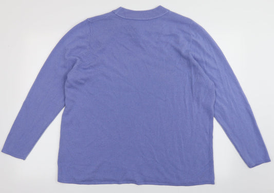 Womens UK Size 22 bonmarch Purple Pullover Jumper